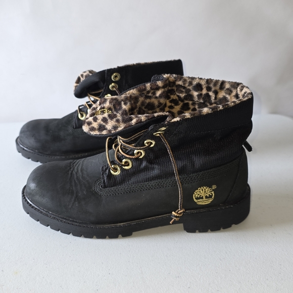 Timberland Waterproof Teddy Winter Boots Size 6 Faux Shearling Lug Sole Gorpcore - Picture 3 of 13